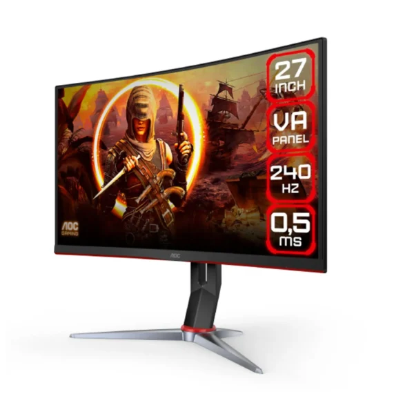 Monitor AOC 27" 240Hz monitor curvo W-LED 2x HDMI Gamer C27G2Z - Imagen 3