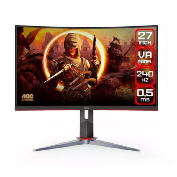 Monitor AOC 27" 240Hz monitor curvo W-LED 2x HDMI Gamer C27G2Z