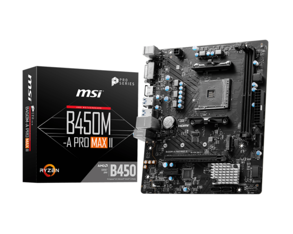 Placa Madre MSI  B450M-A PRO MAX II DDR4 - Micro ATX