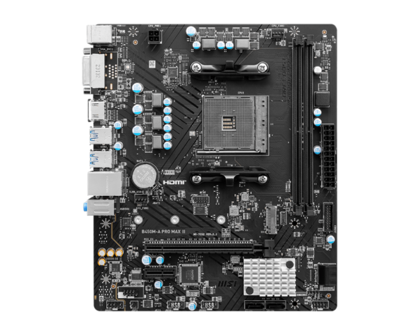 Placa Madre MSI  B450M-A PRO MAX II DDR4 - Micro ATX - Imagen 2