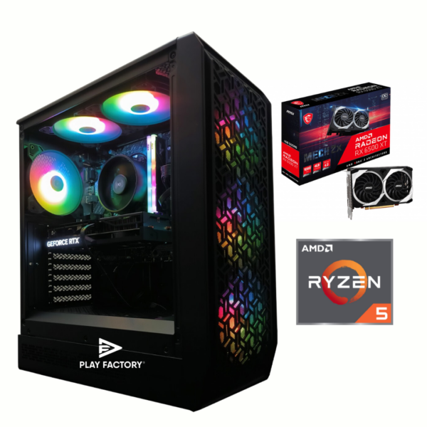 Pc Gamer AMD Ryzen 5 5500 | RX 6500XT | 16GB RAM DDR4 | 500GB | Win11