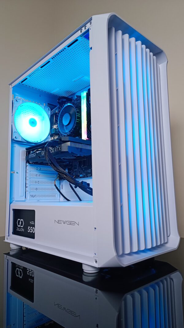 Gabinete NEWGEN Mercury 01 ATX White (4 FANS ARGB) - Imagen 9