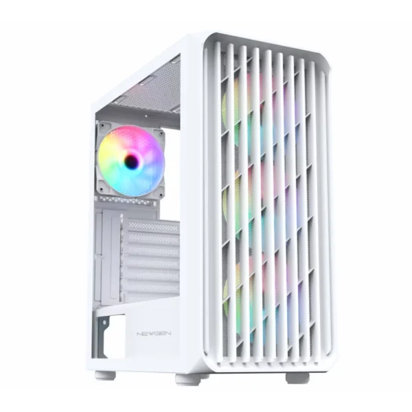 Gabinete NEWGEN Mercury 01 ATX White (4 FANS ARGB)