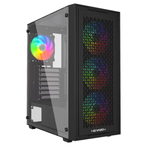 Gabinete ATX NEWGEN Titanium 01 MESH Black Negro