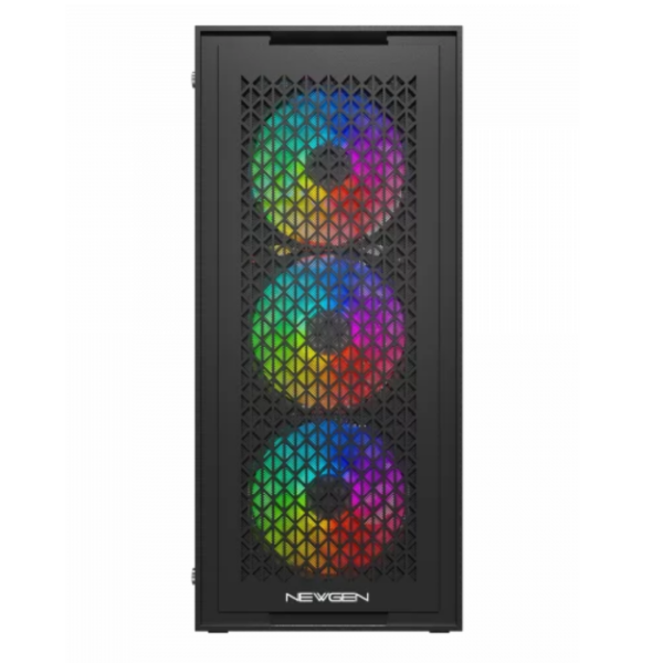 Gabinete ATX NEWGEN Titanium 01 MESH Black Negro - Imagen 5
