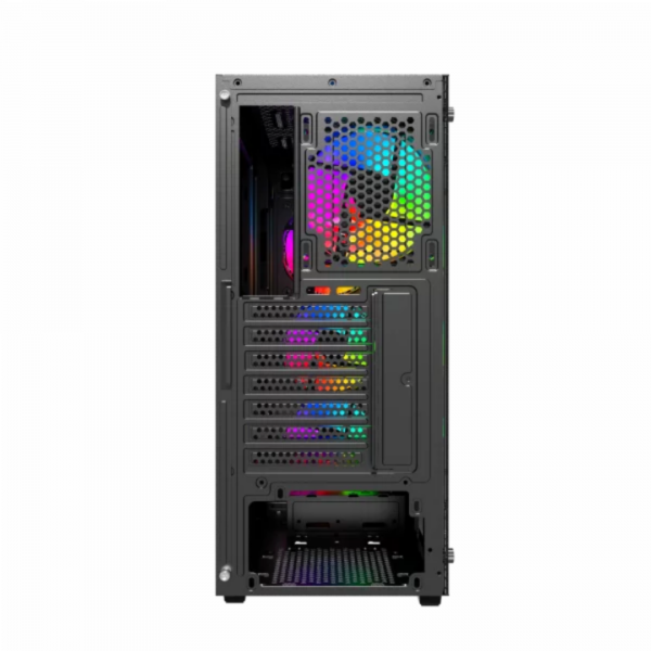 Gabinete ATX NEWGEN Titanium 01 MESH Black Negro - Imagen 3