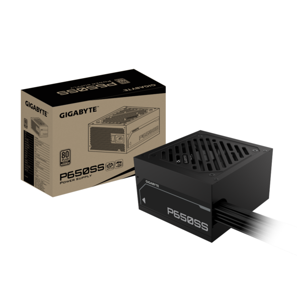Fuente de poder Gigabyte, 650W, certificación Silver, color negro