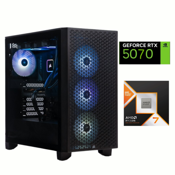 PC Gamer AMD Ryzen 7 9800X 3D | RTX 5070 12GB | 16GB DDR5 | 1TB | Win11