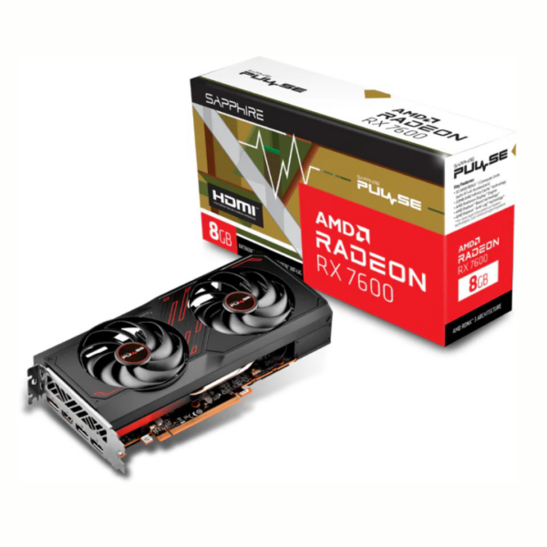 TARJETA DE VIDEO Sapphire PULSE AMD Radeon RX 7600 8GB [11324-01-20G]